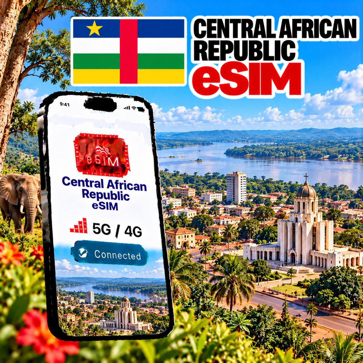 eSIM République centrafricaine
