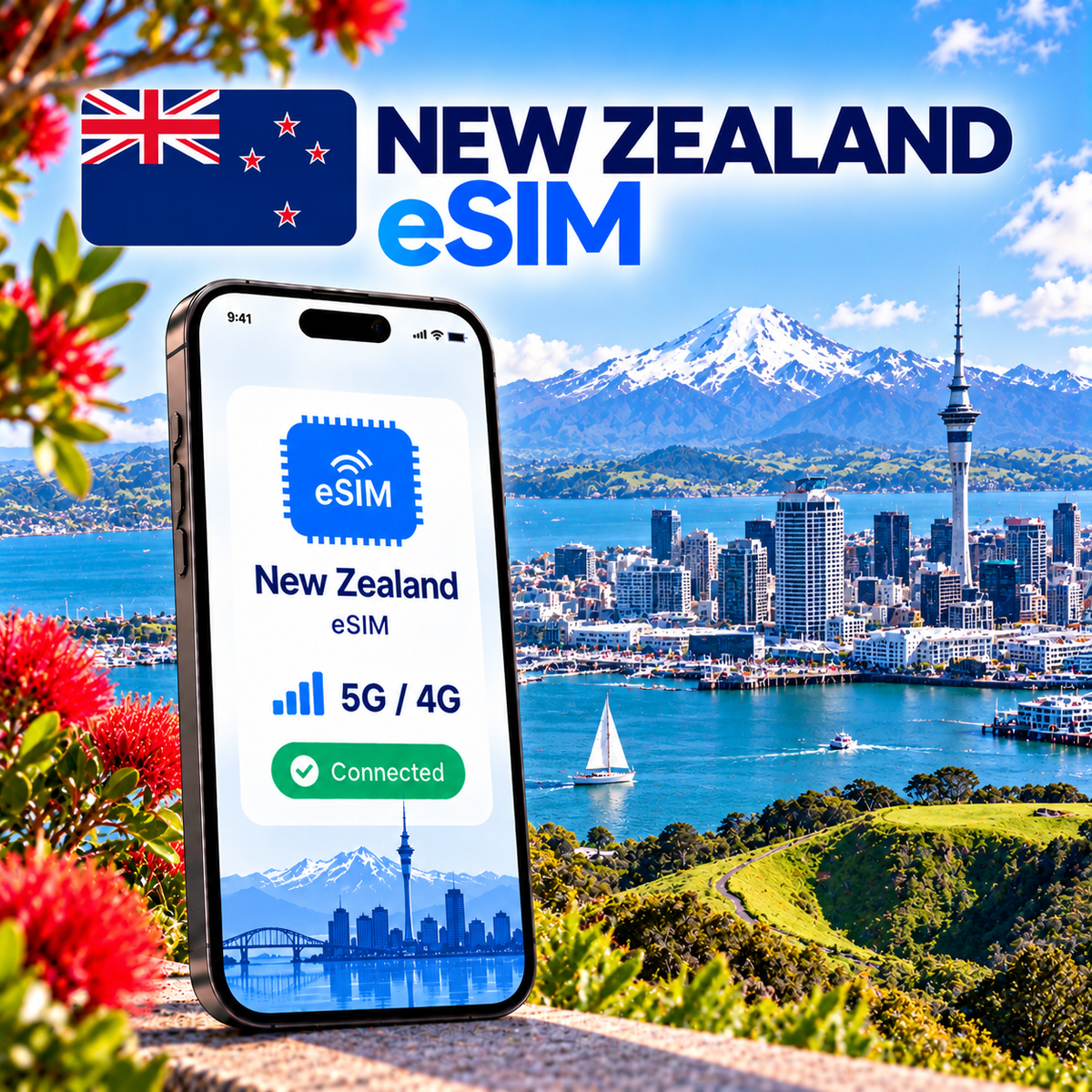 eSIM Nouvelle-Zélande